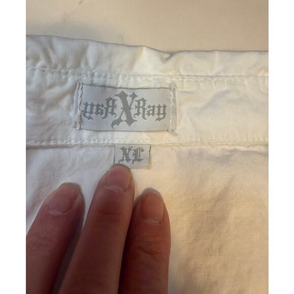 YAR X Ray Men’s White Utility Button Up Shirt XL – Streetwear Minimalist Core - Picture 2 of 10